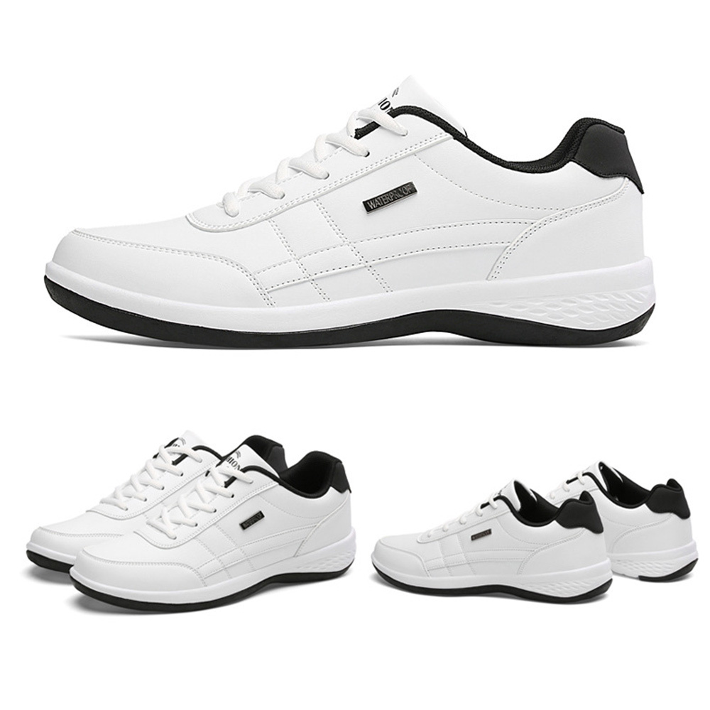 Zapatillas cómodas de cuero Zapatillas medianas a grandes Zapatos casu