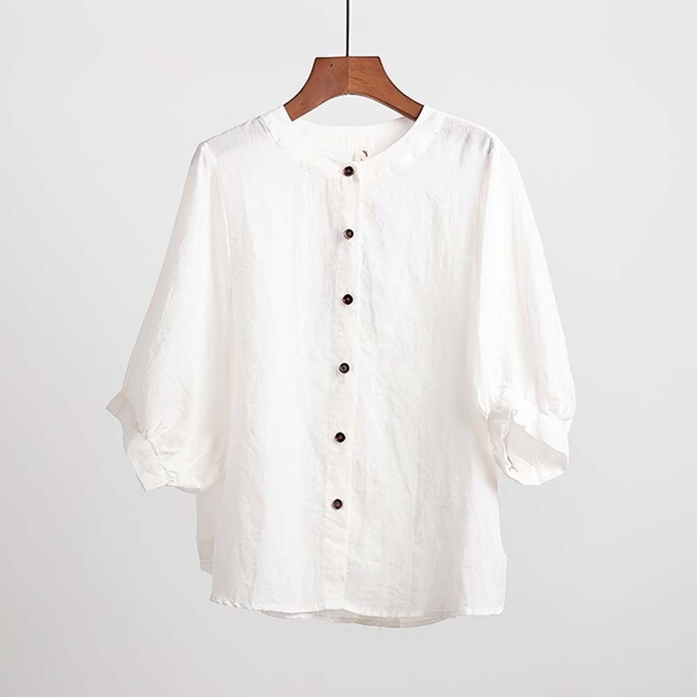 2024 nuevas camisas sueltas de algodón y lino para mujer