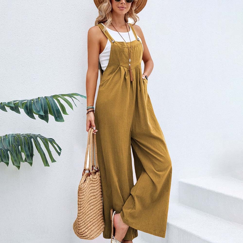 Olivoslindo Nuevos monos casuales de mujer de color sólido a la moda