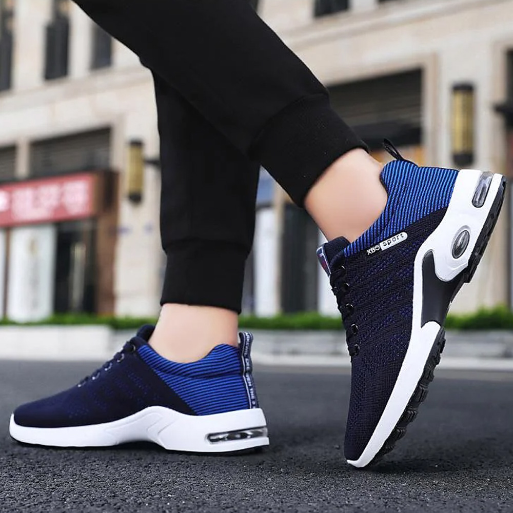 Olivoslindo Novedades Zapatillas deportivas Air Cushion Flying Woven para hombre