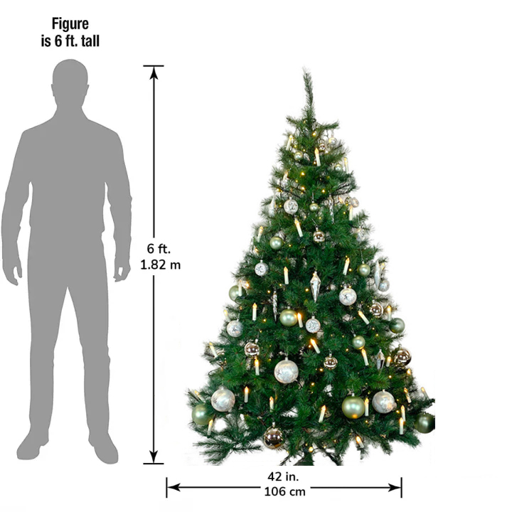 🎅Smart retractable Christmas tree 🎄Comes with a Silver Breeze Christmas tree decoration ball