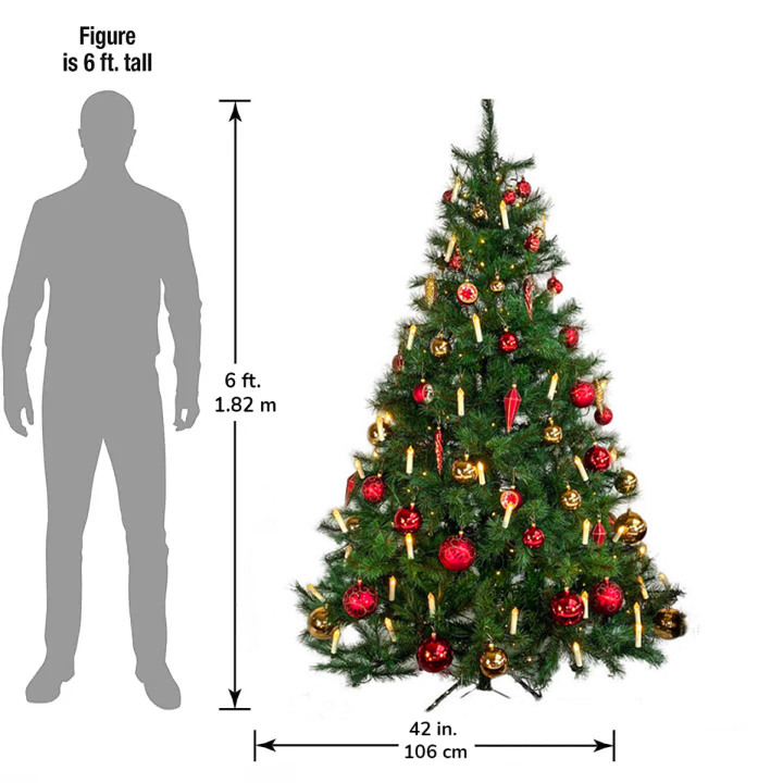 🎅Smart retractable Christmas tree 🎄Comes with a set of 70 Golden Merlot Christmas tree decoration balls