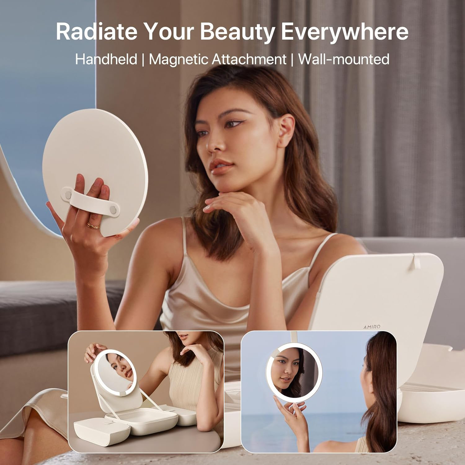 Last Day Promotion 49% OFF🔥Makeup Mirror with Bag - Portable LED Makeup Mirror with Lights