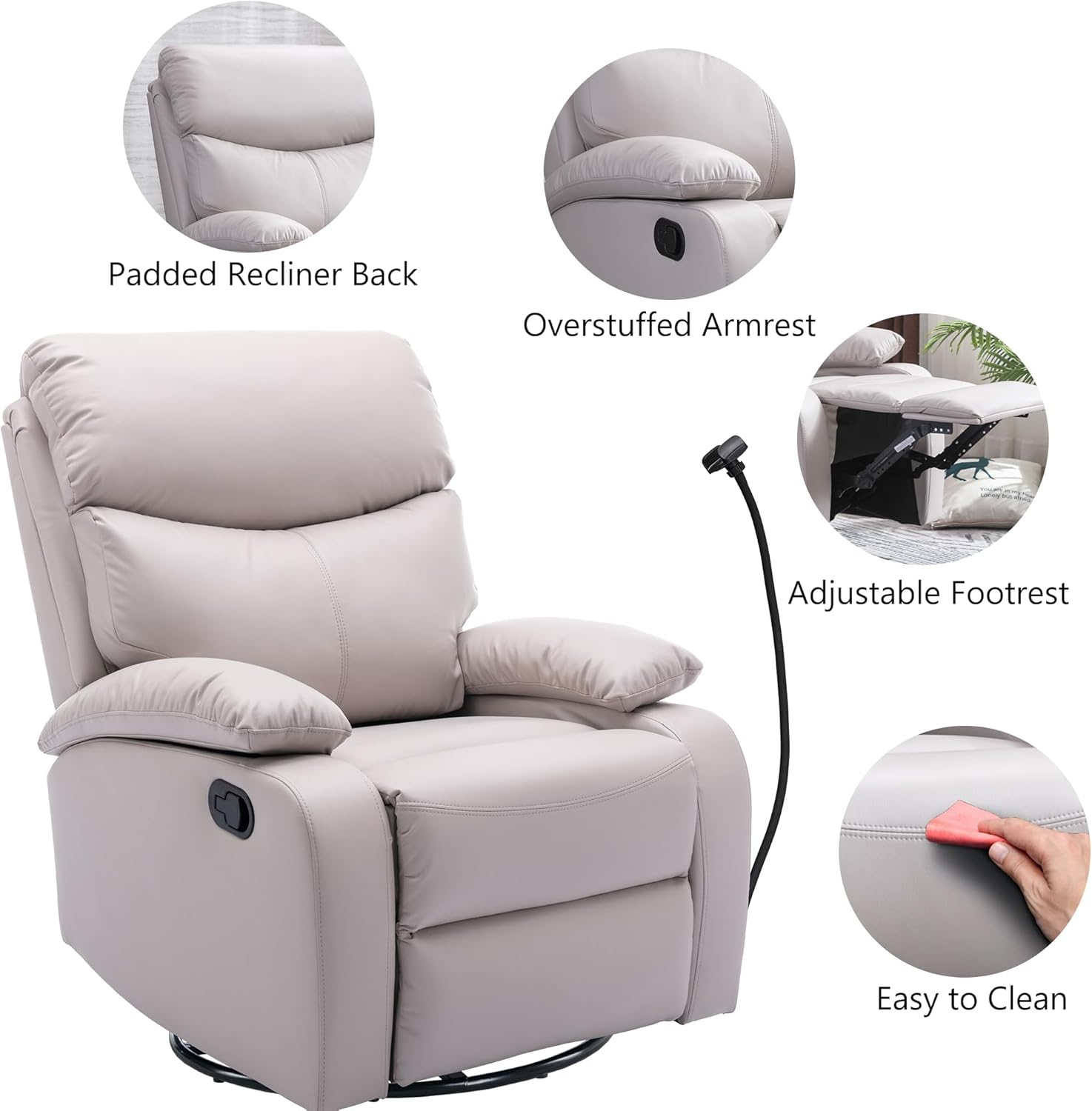 Rocker Swivel Recliner Chair