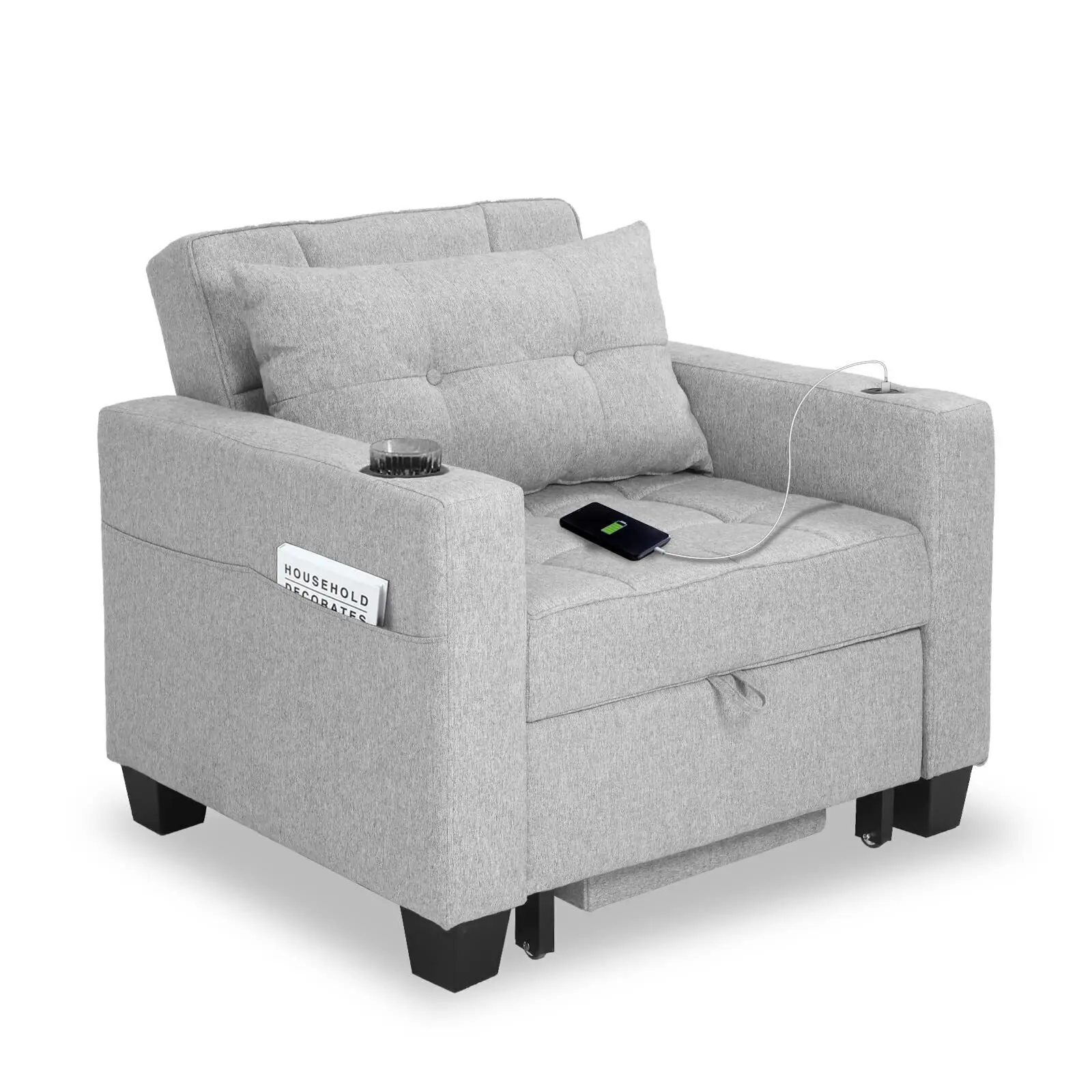 🔥[Last day for clearance]🔥Futon Chair Bed Convertible Space-saving Sofa Bed