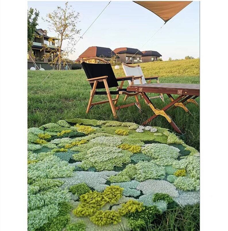 Moss Rugs, Turfted Wool Rugs,Handmade Rugs,3D Area Turfting Rugs Carpet,Customized Rugs,Kid's Room play rugs,Artificial Grass Area Rug