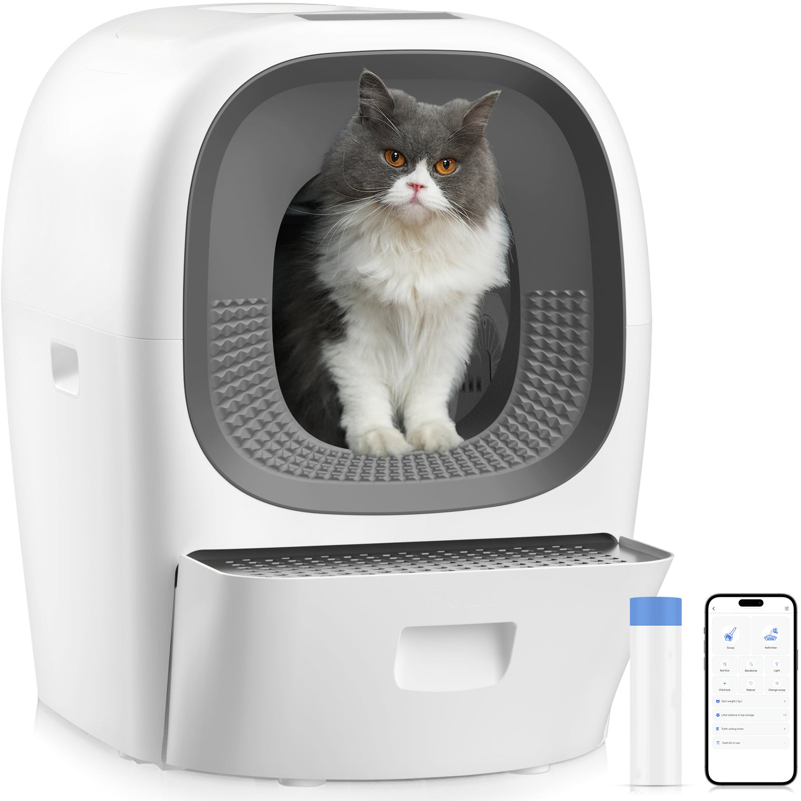 🎉Limited time deal🔥Auto Self-Refill Cat Litter Box
