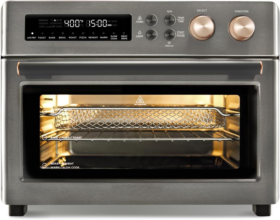 🔥Last Day Promotion 49% OFF🔥10 in 1 Air Fryer Toaster Oven with Cutting Board