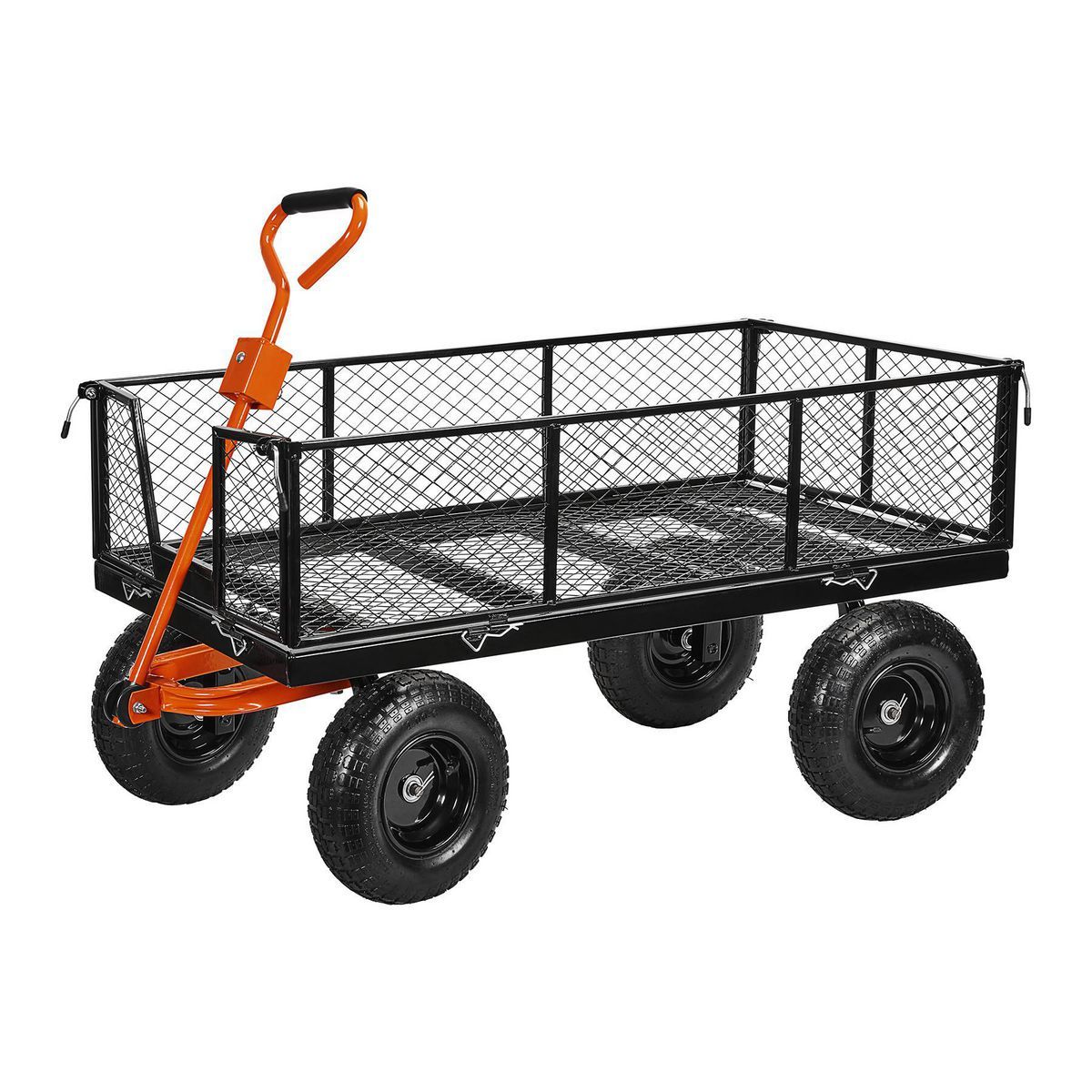 🔥[Last day for clearance]🔥1200 lb. Capacity Steel Utility Cart with Removable Sides