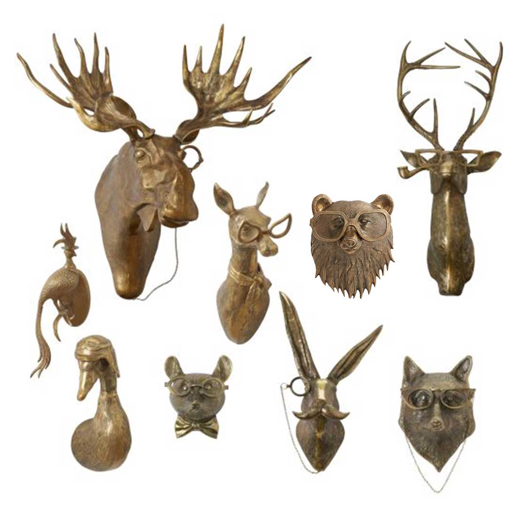 The Entire Wall Mount Family Bundle-With Antique Gold Frame