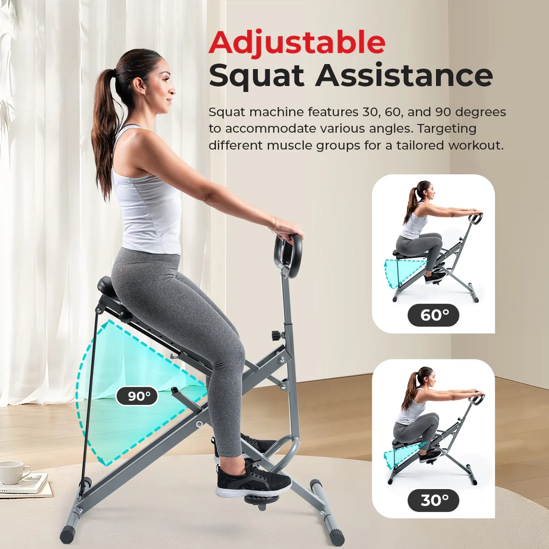 🔥Christmas Sale 70% Off💥Upright Squat Assist Trainer Machine for Abs and Glute Workout