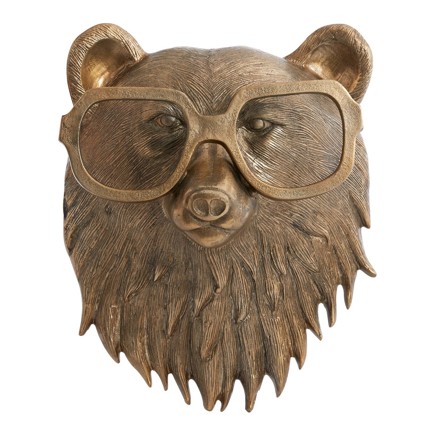 Beatrice the Bear Wall Mount-With Antique Gold Frame