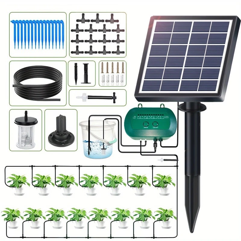 Solar Drip Irrigation Kit for Eco-friendly Automatic Watering