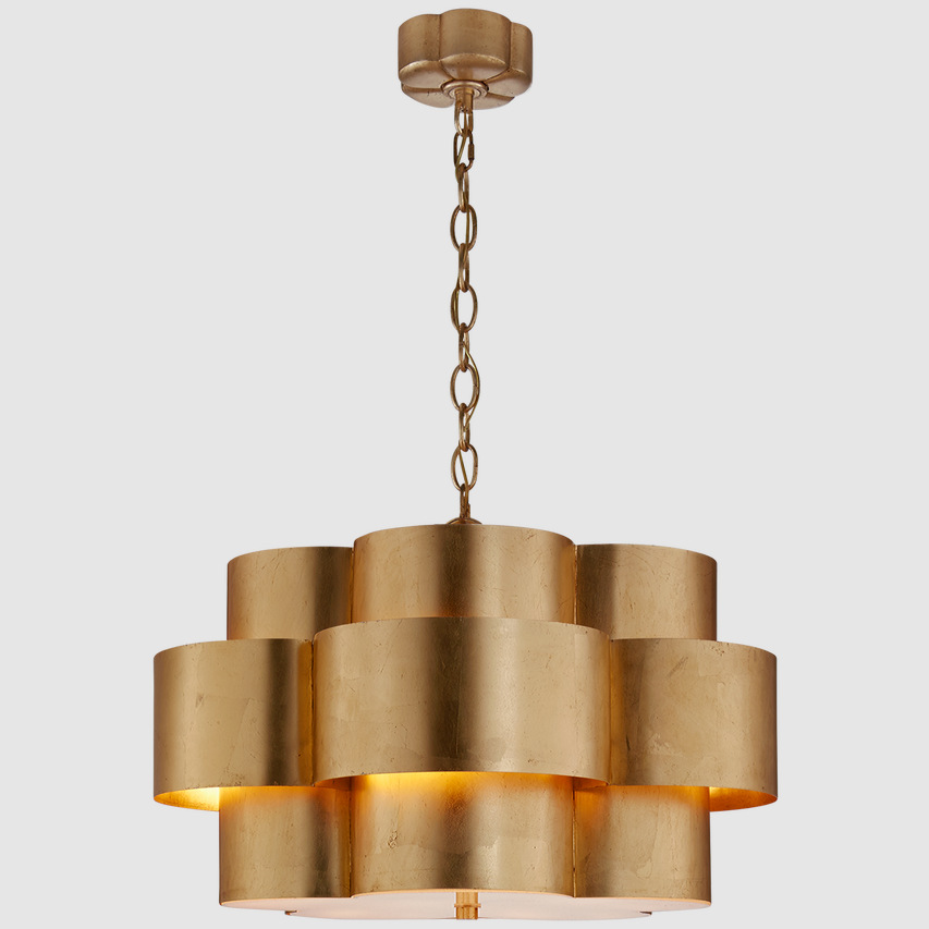 High-end modern light luxury American hotel living room, dining room and bedroom crystal glass chandelier