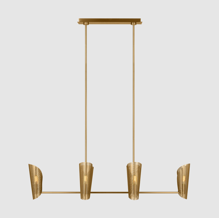 High-end modern light luxury American hotel living room, dining room and bedroom crystal glass chandelier