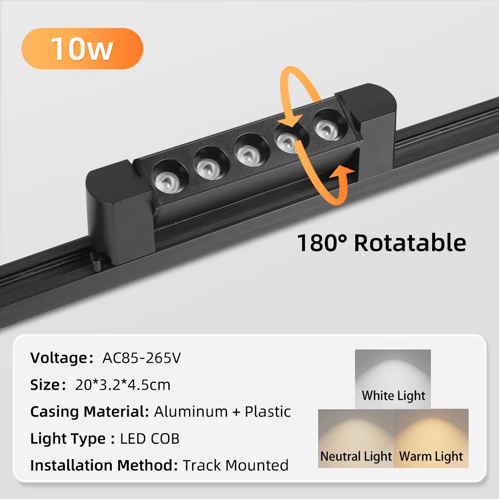 Led linear track light 110-220V AC Traditional Design Track Light 30W LED Shop Light with Aluminum Body for Clothes Store & Supermarket Use