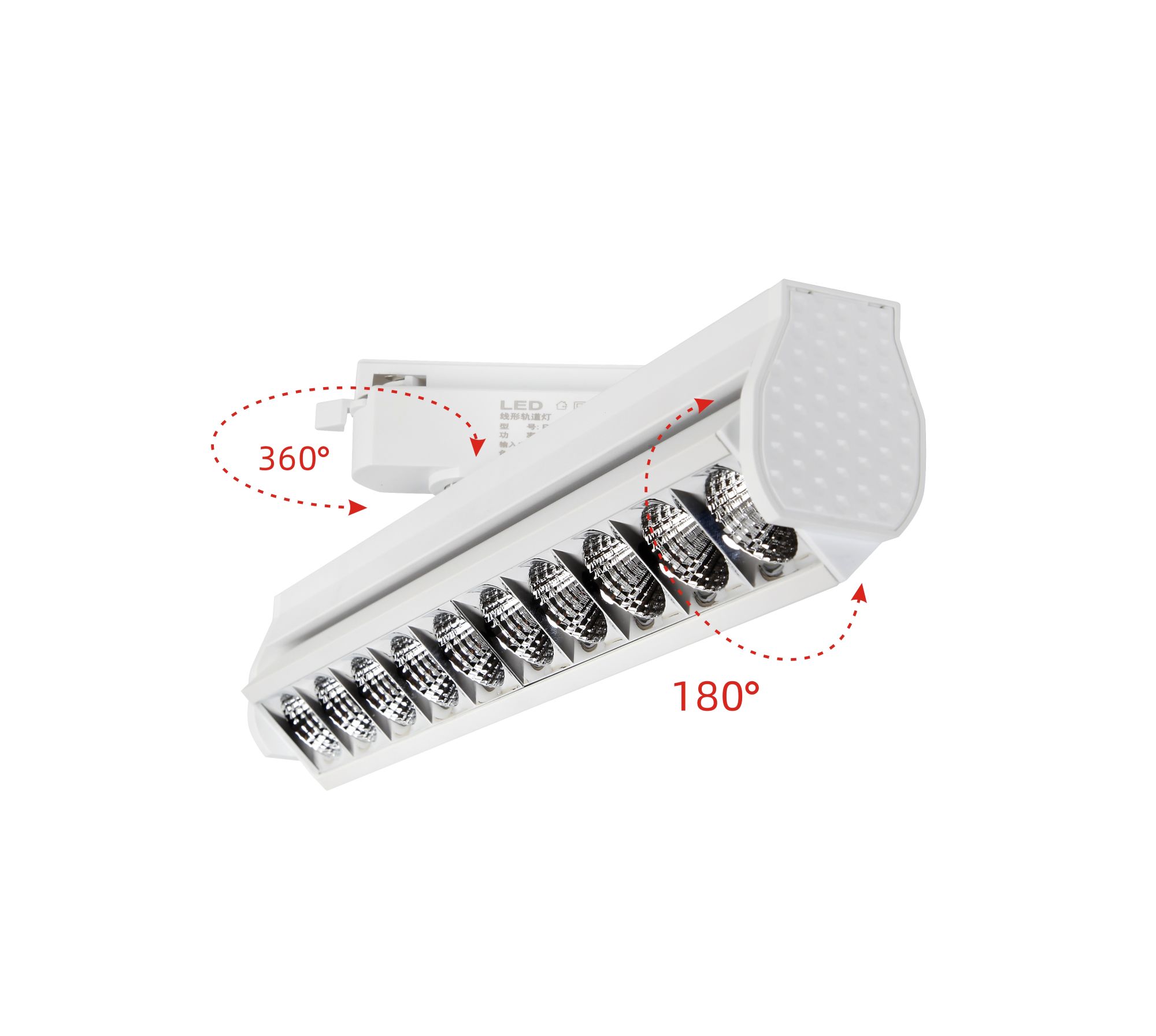 Adjustable linear track light for commercial shop mall clothing spot light warehouse office lamp 110V 220V