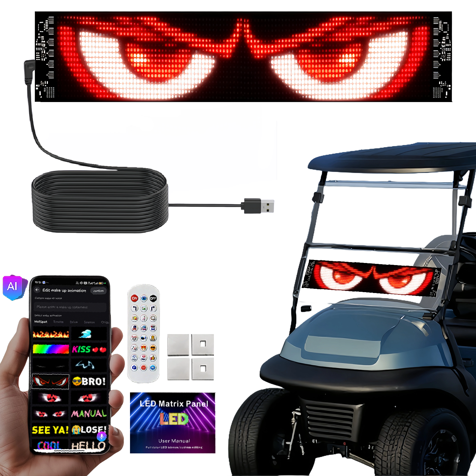 LED Matrix Display Panel lights