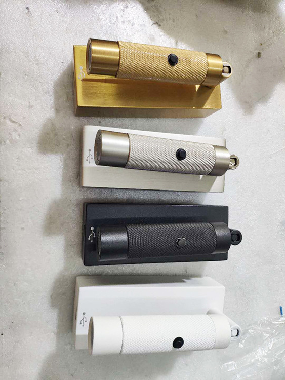 Meanyee Wall Mounted Reading Lamp LED Bedside Lights Headboard Lamps with Switch / USB Charger Port / Adjustable Arm / 3W CREE LED