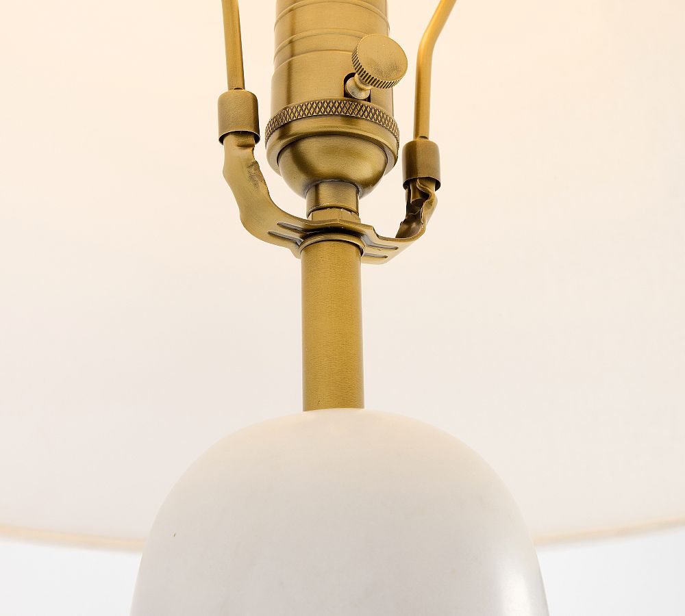 Factory Custom Indoor Living Room Reading Room Crafted of Brass Finish Crafted From Marble or Travertine Table Lamp