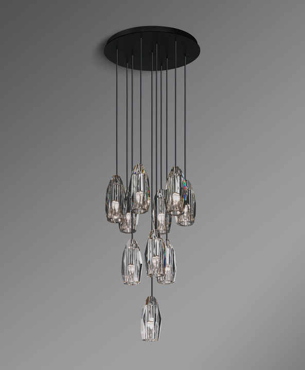 CHATELET Modern Circular Chandelier for Indoor Use 60W Small Minimalist Modern Postmodern Midcentury Hotels Rooms