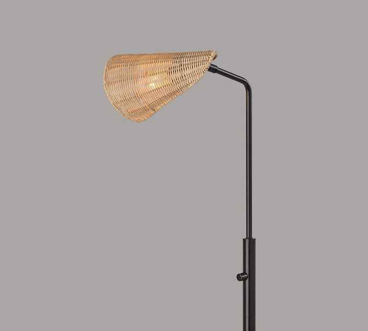  Indoor Living Room and Bedroom Expertly Crafted From Iron and Brass in a Black or Antique Brass Finish Floor Lamp