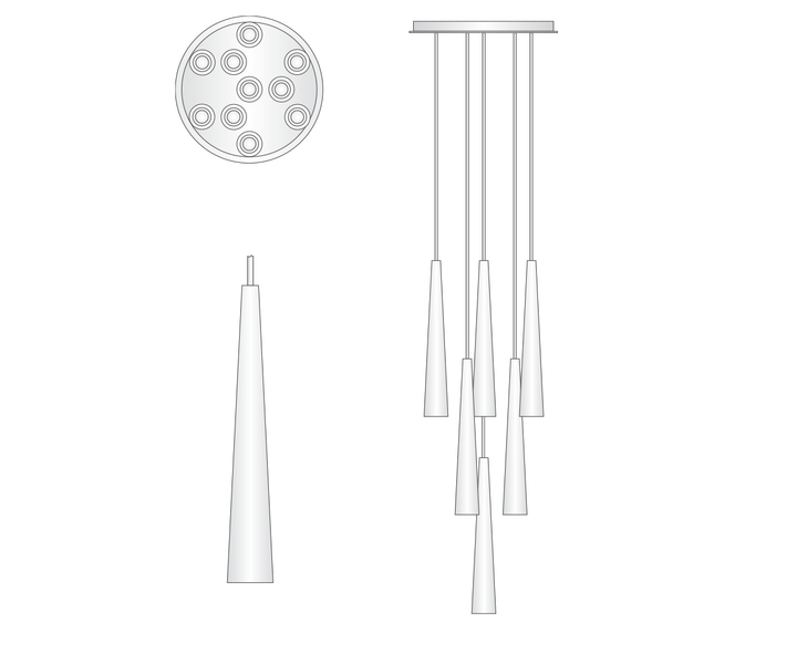 APOLLINAIRE Modern Contemporary Circular Brass Chandelier Adjustable Height E12 Bulb Base Warm White Light for Home Room