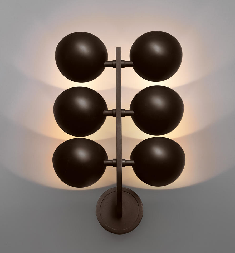 Avion Sconce Classic Shaped Brass Metal Half Circle Wall Lamp for Art Gallery