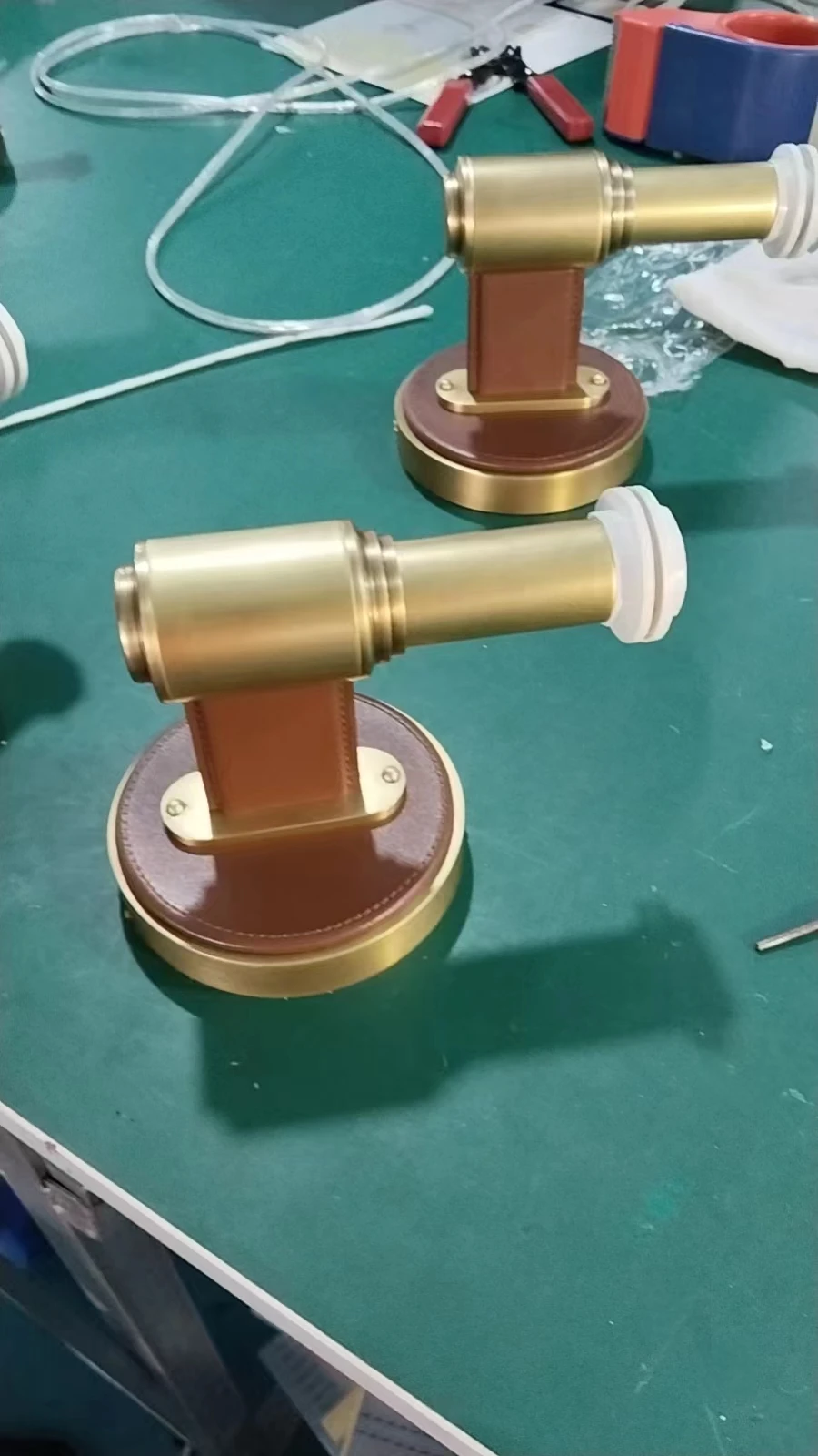 Modern Luxury LED Leather Wall Lamps Farmhouse Loft Style Sconces for Coffee Shop Bar Restaurant Hotel Home Living Room Copper