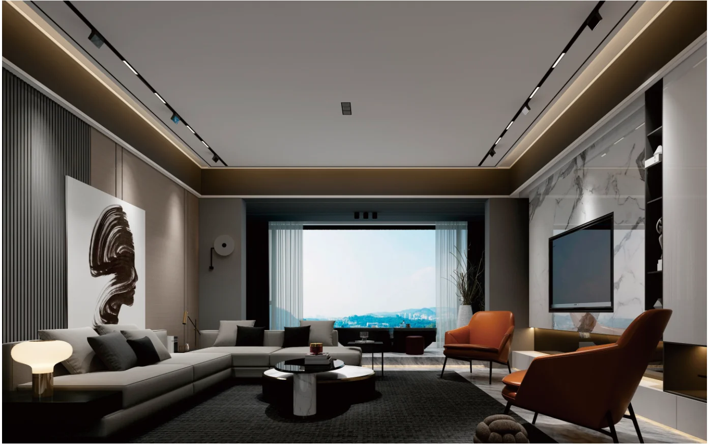 12W Modern Magnetic Grill LED Track Lights Aluminum Body 48V Input Voltage for Indoor Hotels Supermarkets Offices & Shops