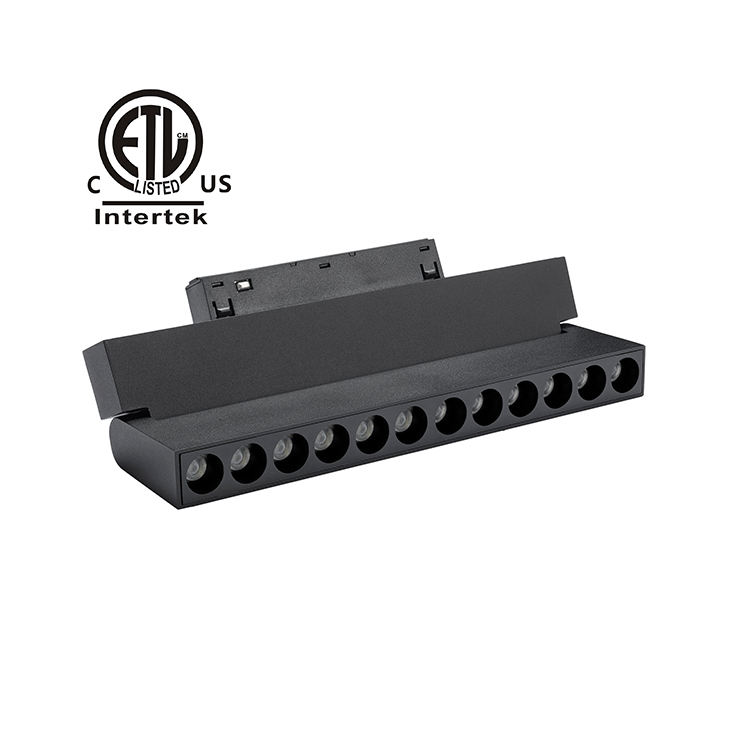 Modern Folding Grille Light ETL CETL Black White Magnetic Track 0-10V Zigbee Tuya Smart Dali Dim Used North American Market