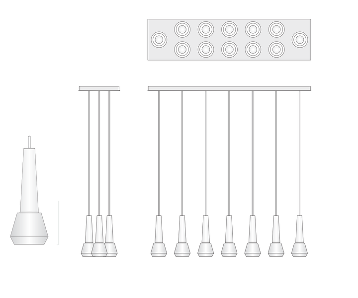 Fontenay Contemporary Linear Chandelier Adjustable Height Brass Suspension Lamp E12 Bulb Base 3000K 4000K Oval for Middle Room