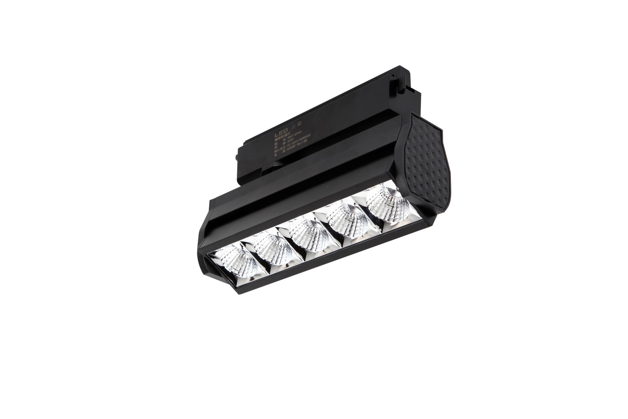 Led commercial linear track light 110-220V 2/3/4 wires connector adjustable for supermarket clothing spotlight