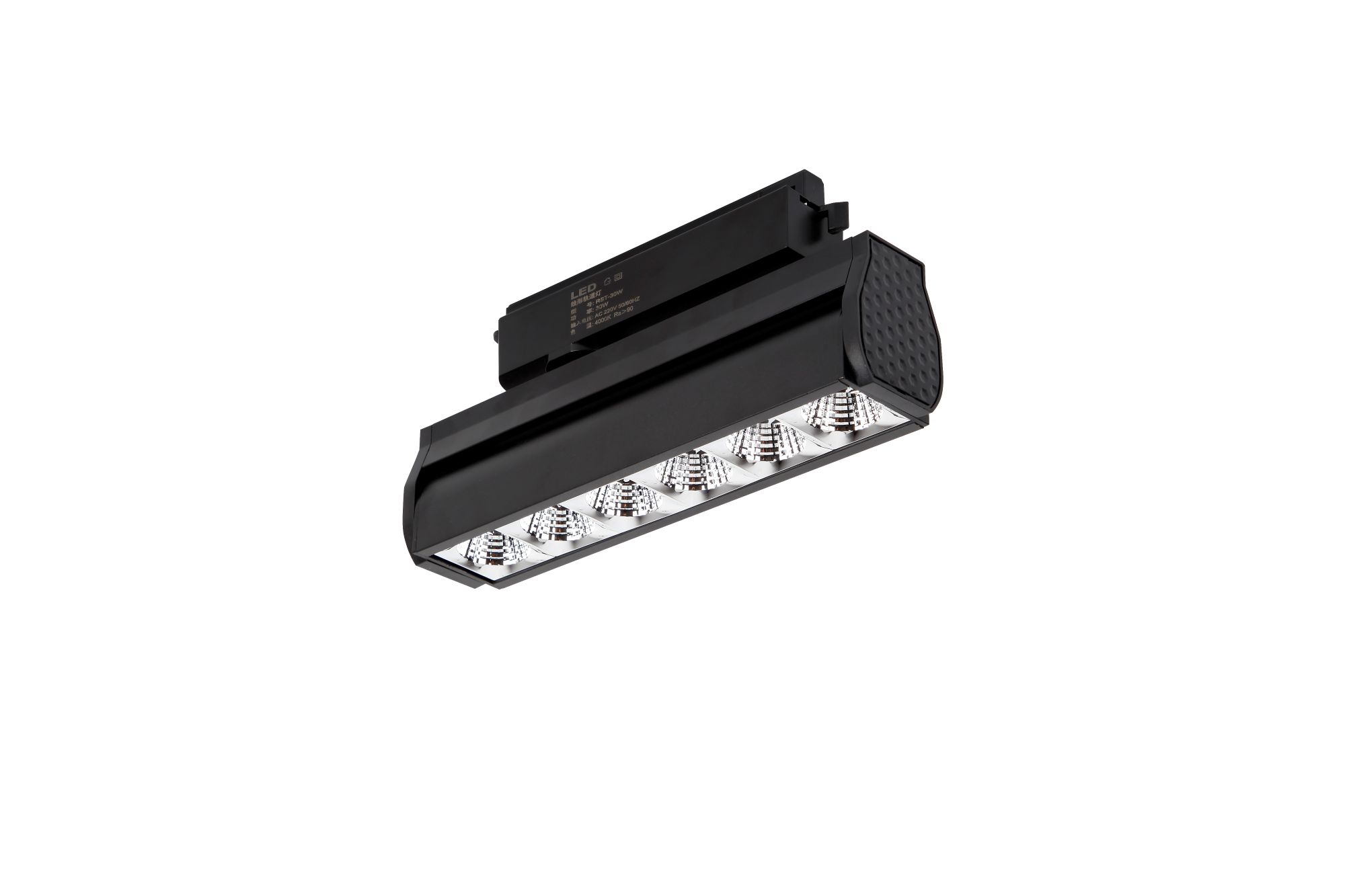Led commercial linear track light 110-220V 2/3/4 wires connector adjustable for supermarket clothing spotlight