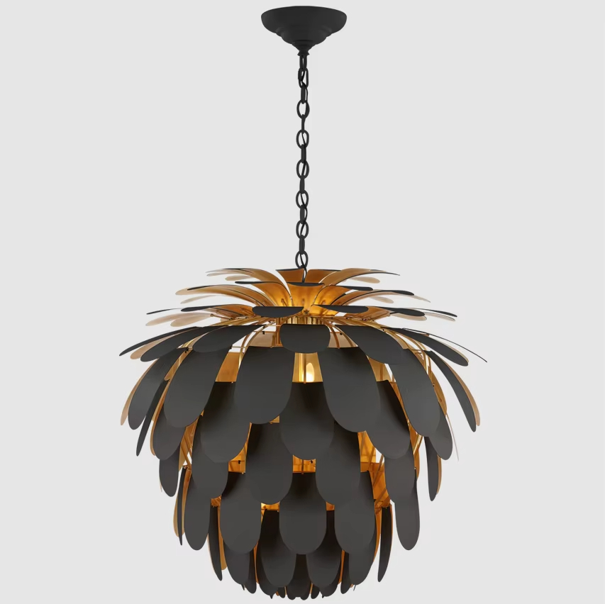 Antique Brass Farmhouse Style Hanging Lamp Living Dining Room Decorative Industrial Ceiling Kitchen Chandelier Pendant Light