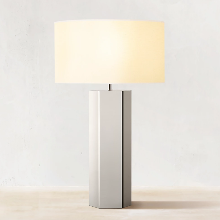 Decorative Black Travertine Brass Led Desk Light Table Lamp