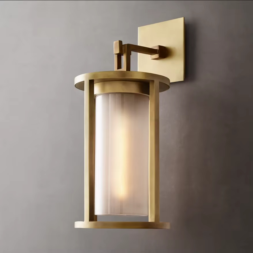 American Modern Interior Stairway Entrance Living Room Kitchen Wall Sconces Classic Brass Wall Light