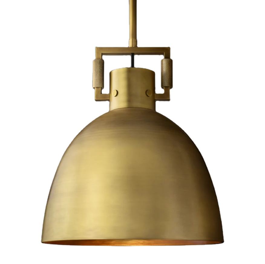 Custom Industrial Style Brass Hanging Luxury Chandelier For Kitchen Island Dinning Room Pendants Light