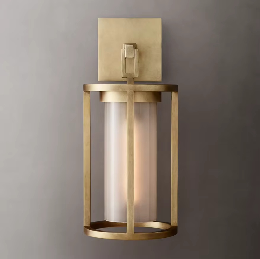 American Modern Interior Stairway Entrance Living Room Kitchen Wall Sconces Classic Brass Wall Light