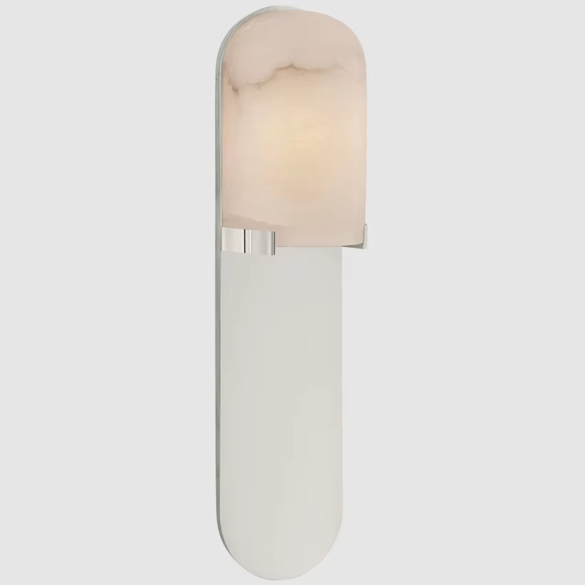 Postmodern alabaster living room background brass wall Sconce art bedside designer bedroom hotel corridor wall lamp