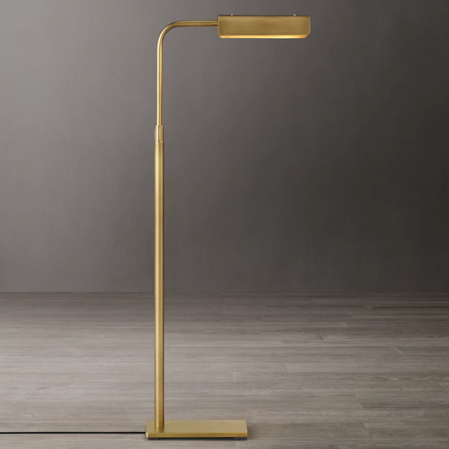 Vintage Copper Versatile Lighting Solutions Corner LED Luxury Halogen Lamp With Shelves Standing Light Floor Lamp