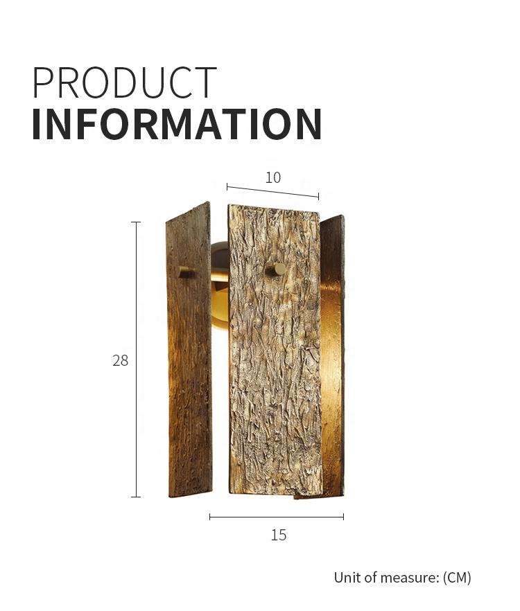 Postmodern Brass Wall Light Sitting Room Bedroom Bedside Modern Copper Wall Lamp Sconce