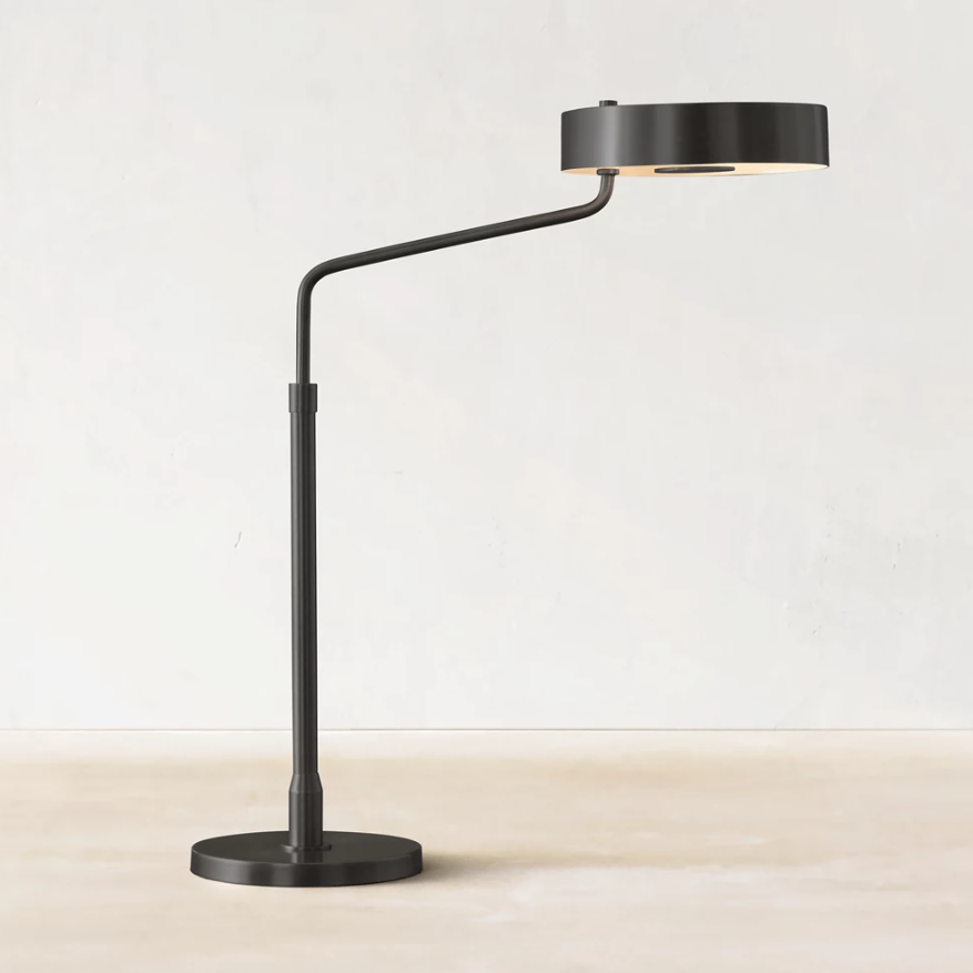 Indoor Living Room Bedroom Decorative Desk Light Copper Base Slub Shape Brass Classic Table Lamp