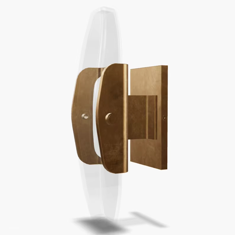 Full Copper Ripple Crystal Wall Sconce Lighting Wall Light For Indoor Bedroom Living Room Decorative Classic Wall Lamp Fixture