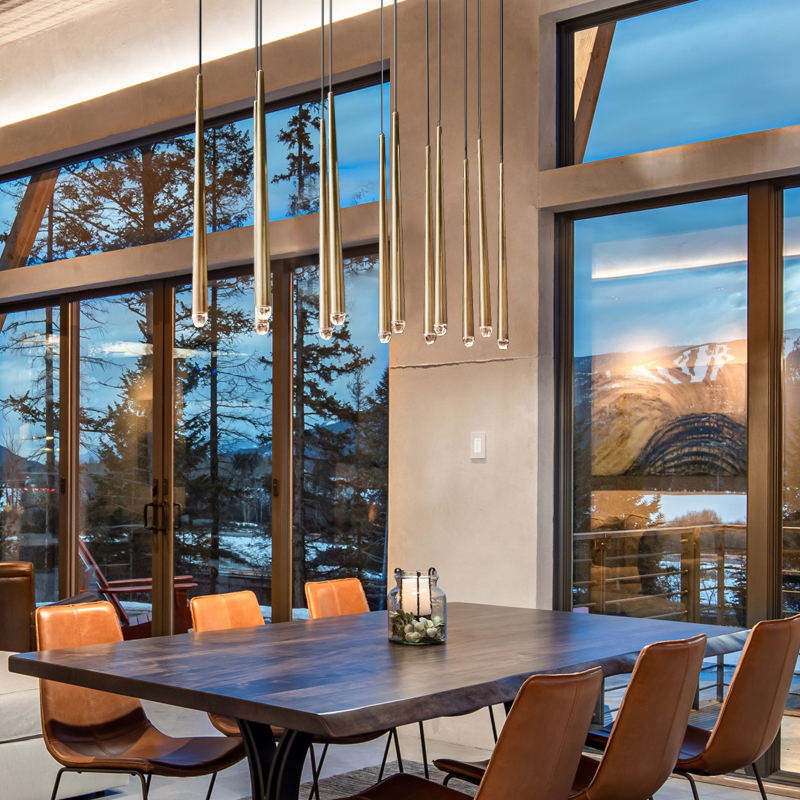 Custom Factory Wholesale USA Luxury Postmodern Style Brass Crystal Dining Table Room Rectangle Chandelier Pendant Lights