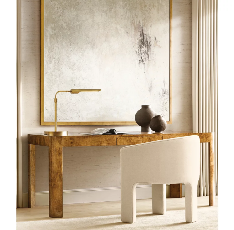 Decorative Desk Light Copper Base Slub Shape Brass Classic Table Lamp