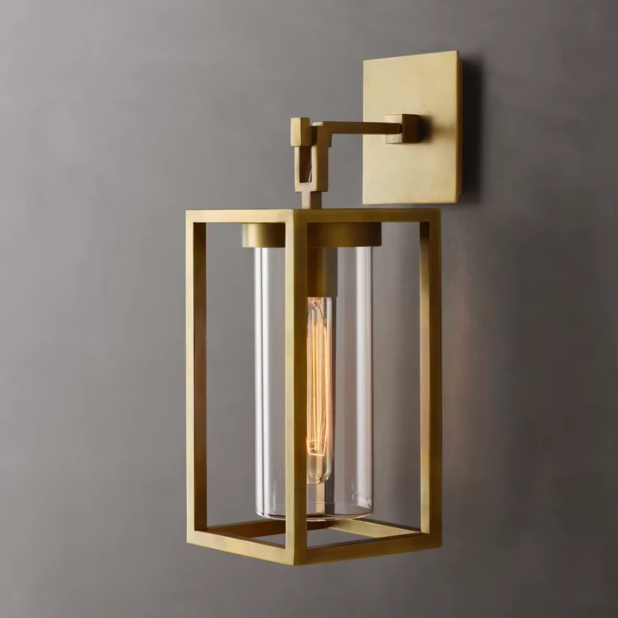 American Modern Interior Stairway Entrance Living Room Kitchen Wall Sconces Classic Brass Wall Light