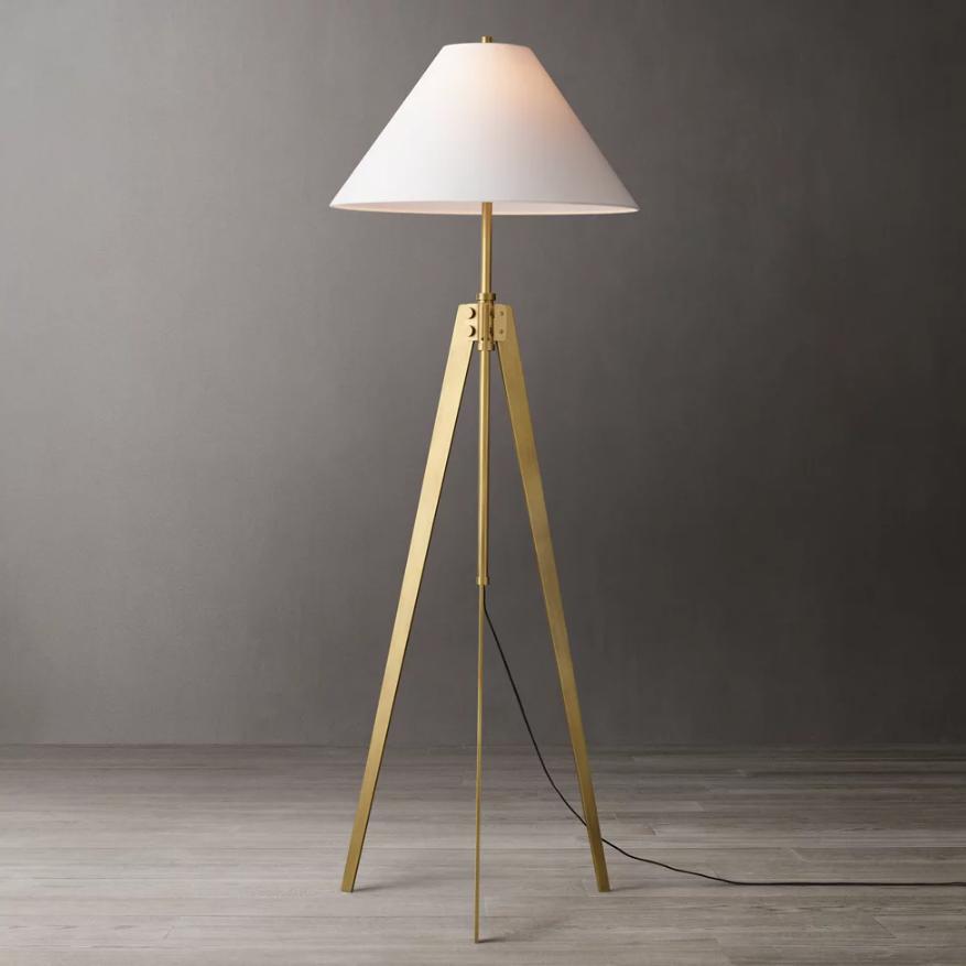 Custom American Nordic Floor Lamp Vintage Brass Stand Lamp Living Room Bedroom Study Reading Floor Lamp