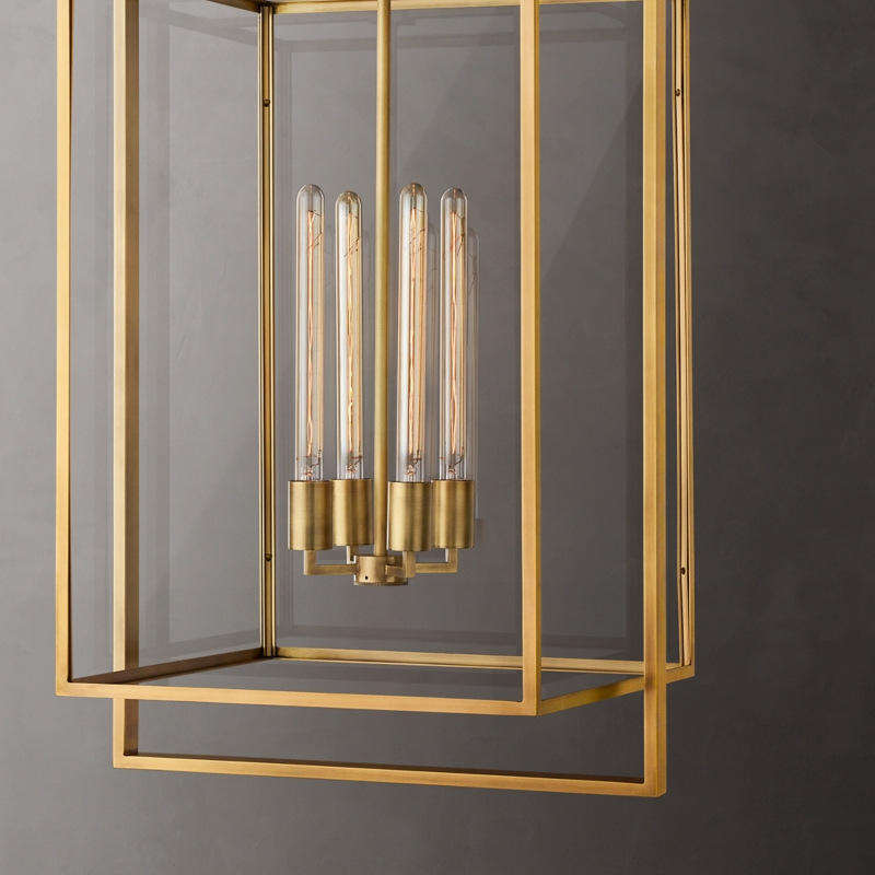 Modern American Spiral Wedding Hotel Lobby Pendant Lights Long Chain Decorative Led Copper Staircase Brass Chandelier