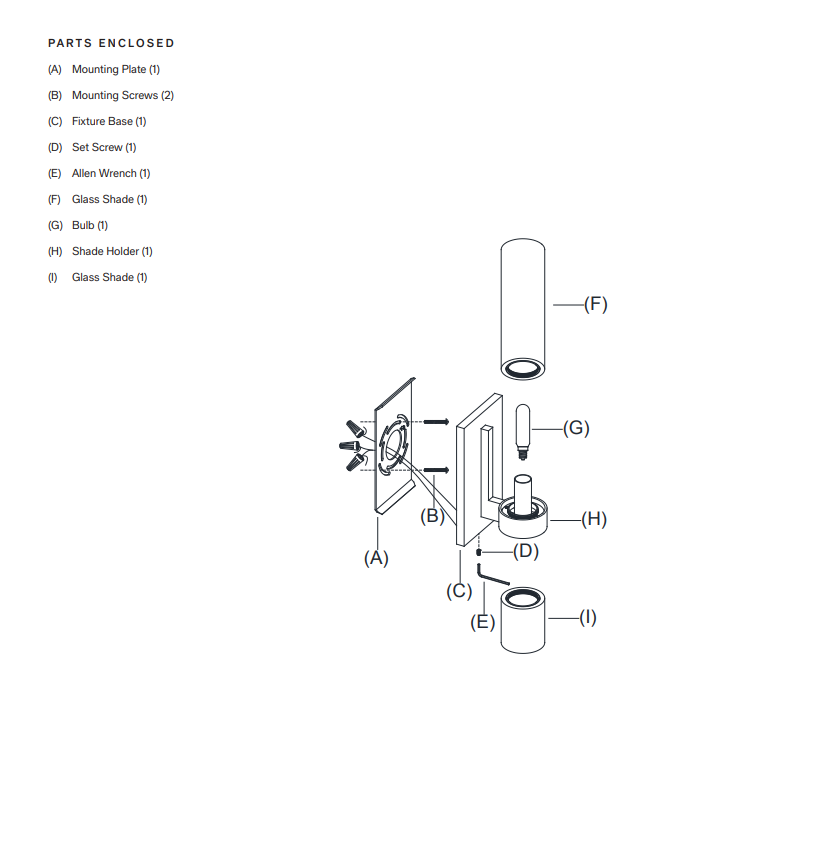 Modern American Simple Wall Lights Sconce Candle Bedside Living Room Background Wall Lamp